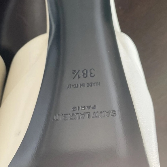 Saint Laurent Ivory Platform Sandals - Picture 7 of 8